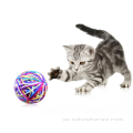 Material de mordida colorido Bola de juguete de gato